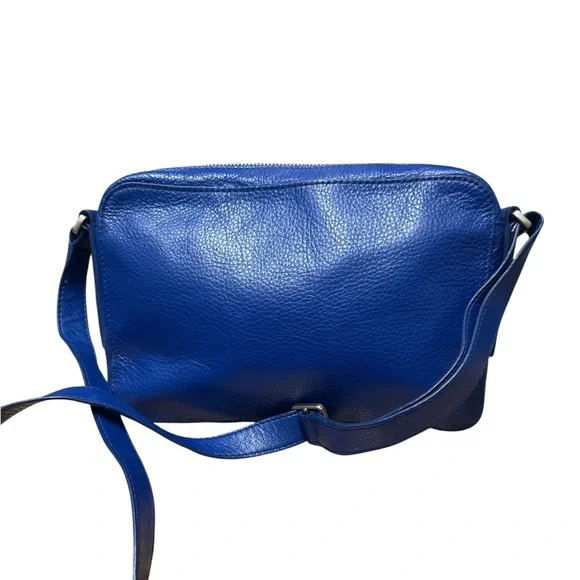 Fossil Royal Blue Leather Crossbody Bag - Picture 2 of 8